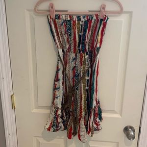 Poetry strapless sun dress